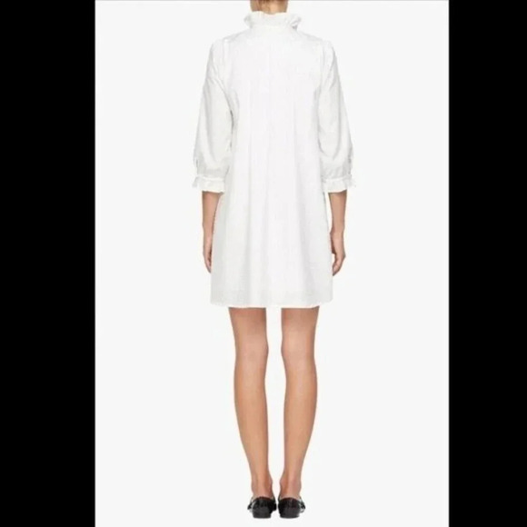 NEW Bianca Balti THE NICHOLS DRESS White Dot Cotton Size 2 - Picture 2 of 9